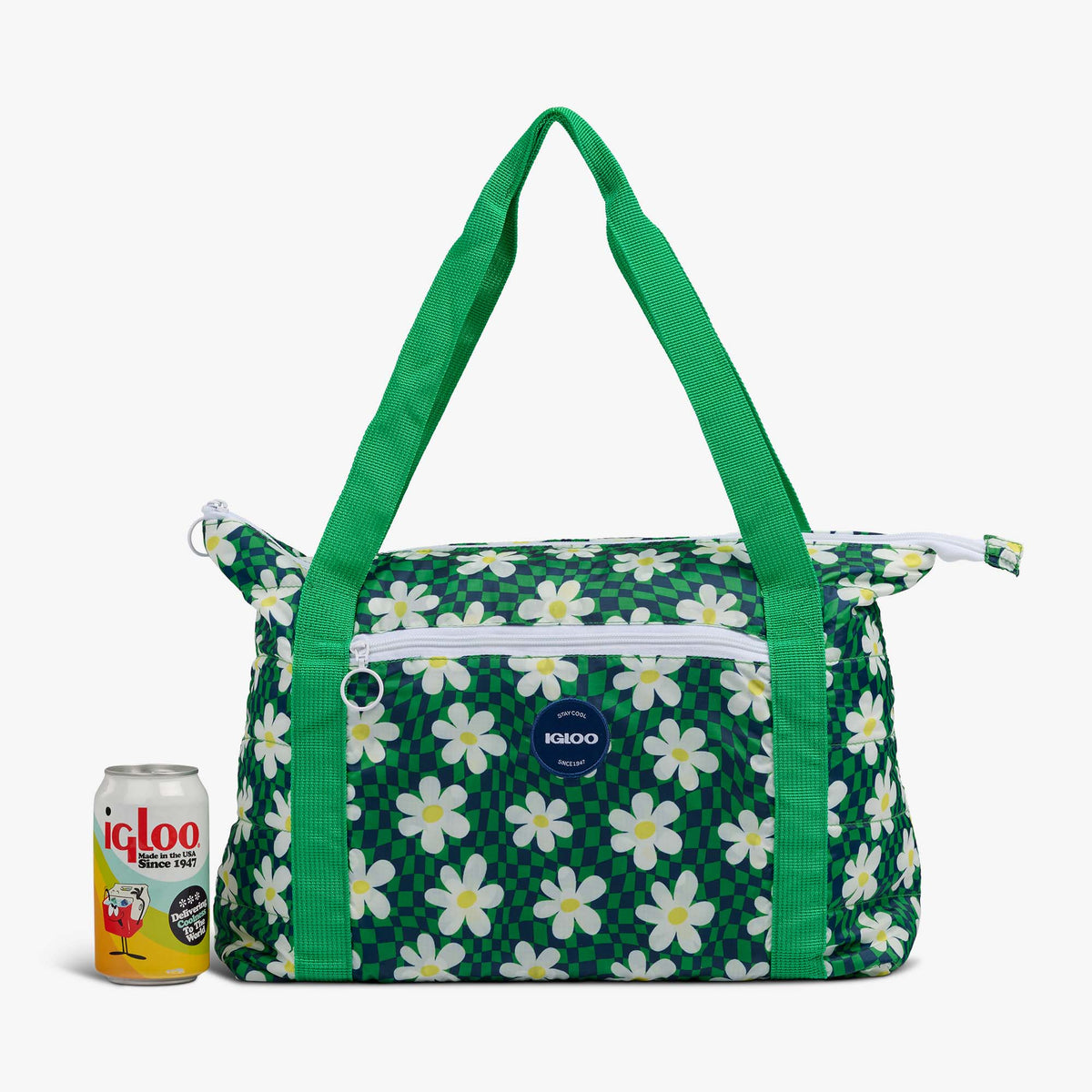 Retro Packable Puffer 20-Can Cooler Bag