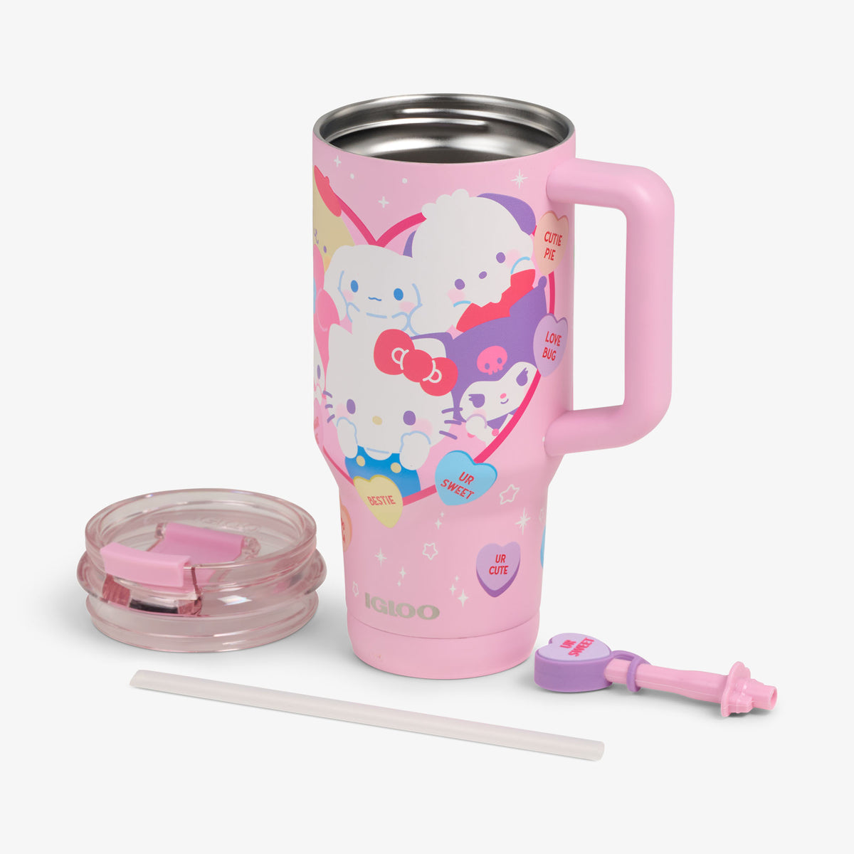 Hello Kitty® and Friends x Sweethearts® Candies 32 Oz Travel Mug
