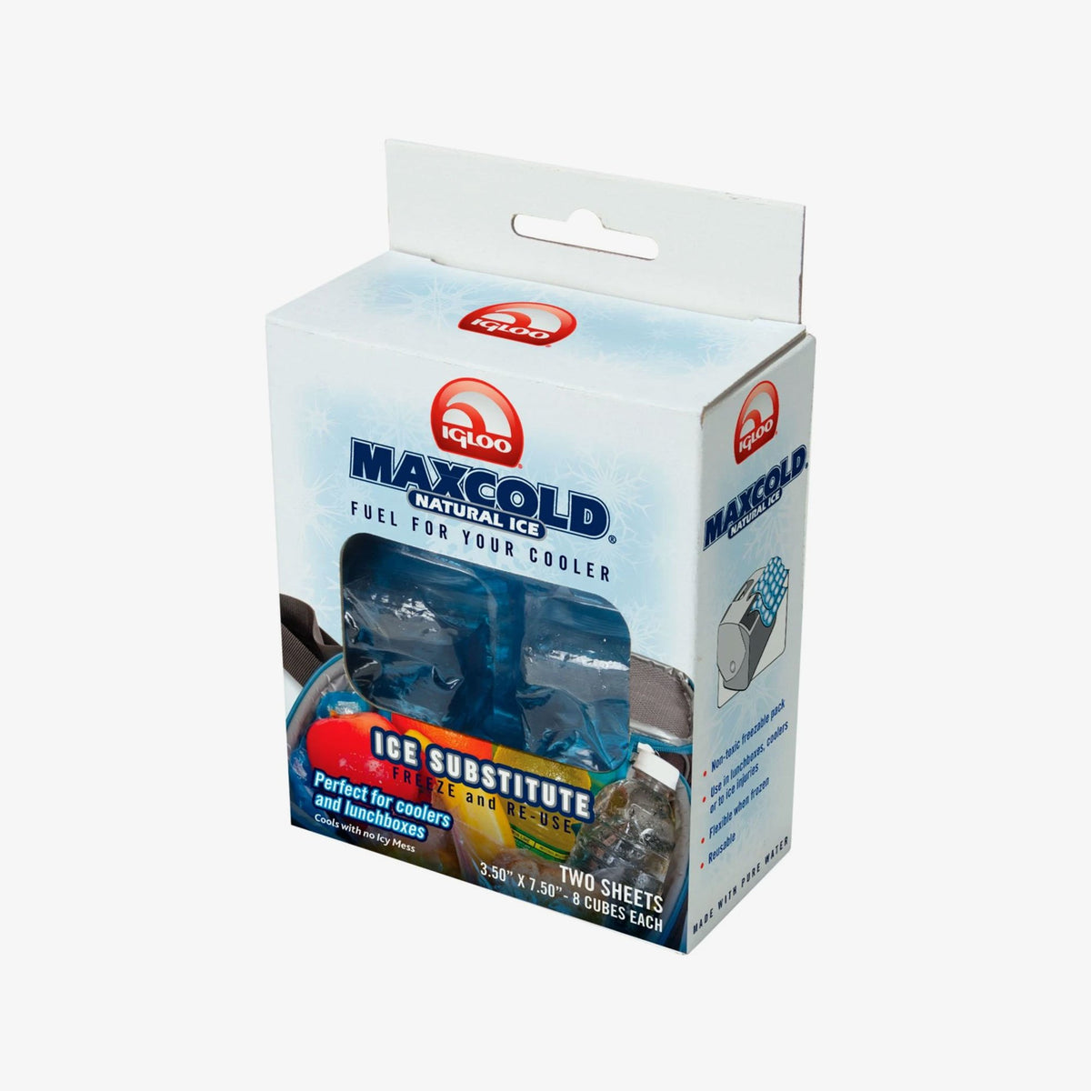 Maxcold Natural Ice Sheet 8 Cube 2 Pack-Blue