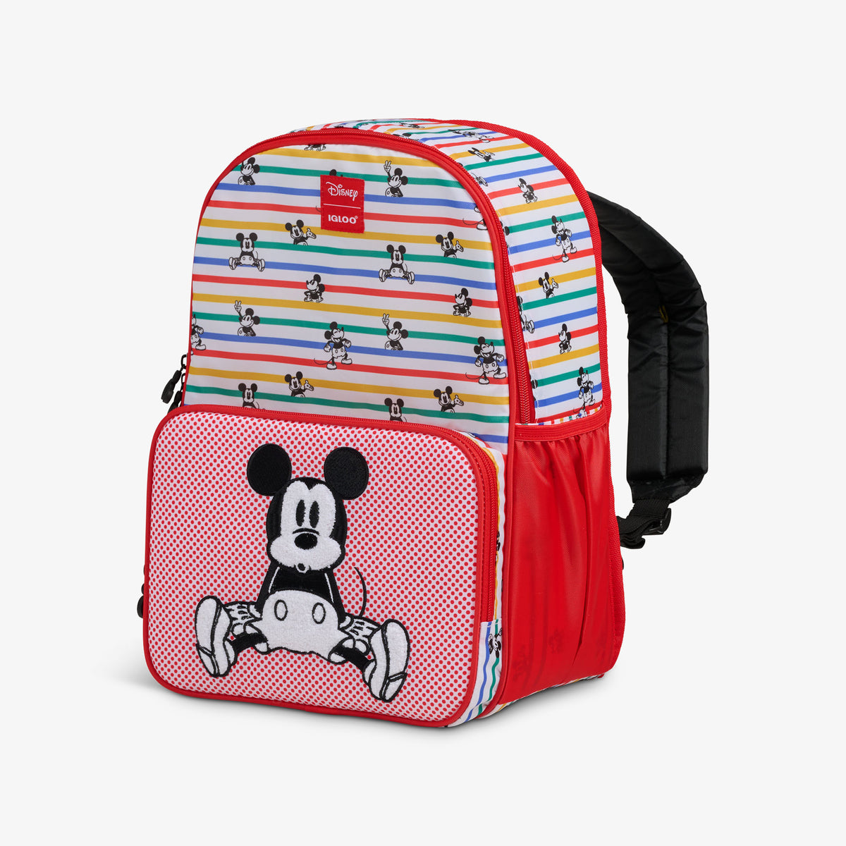 Disney Mickey Mouse Stripe 24-Can Backpack Cooler
