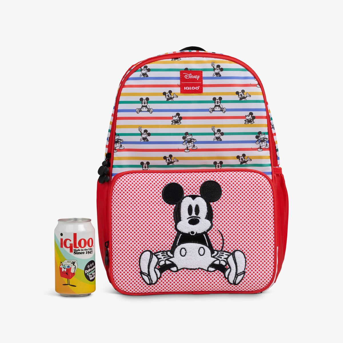 Disney Mickey Mouse Stripe 24-Can Backpack Cooler