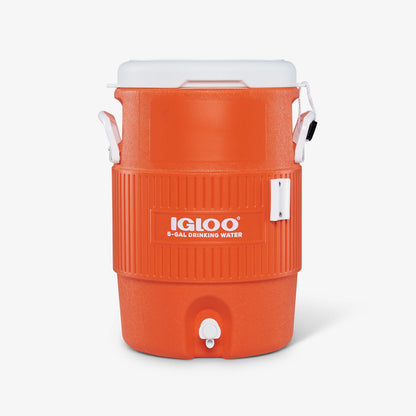 5 Gallon Seat Top Water Jug Without Cup Dispenser in Orange