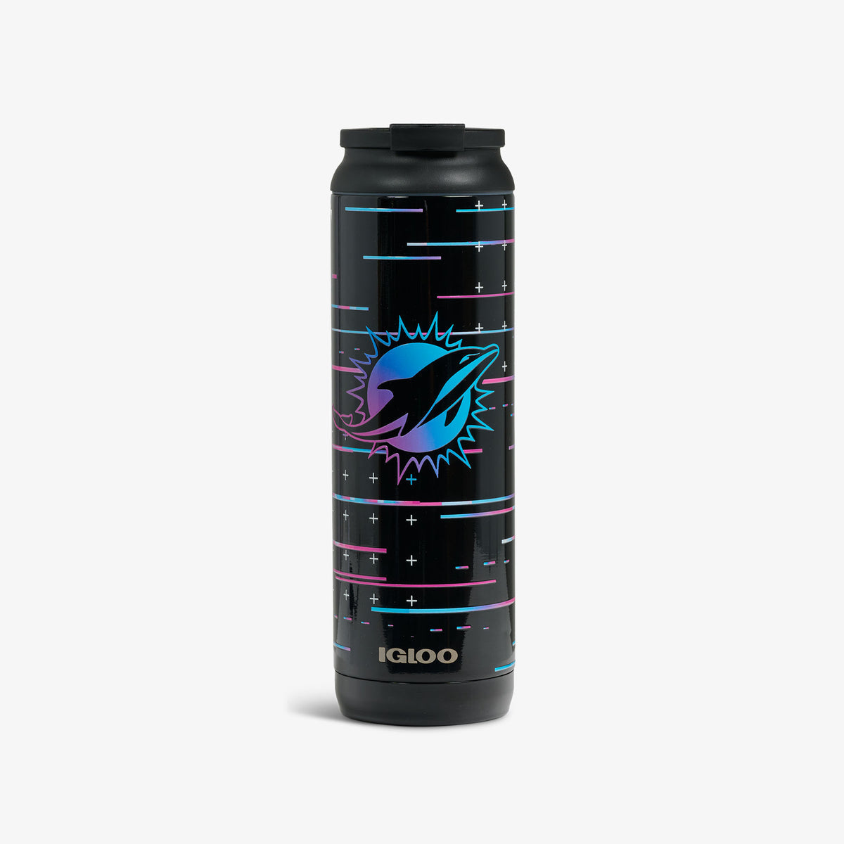 NFL Neon Miami Dolphins 20 Oz Flip ‘n’ Sip Tumbler