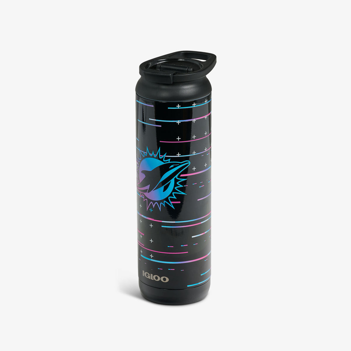 NFL Neon Miami Dolphins 20 Oz Flip ‘n’ Sip Tumbler