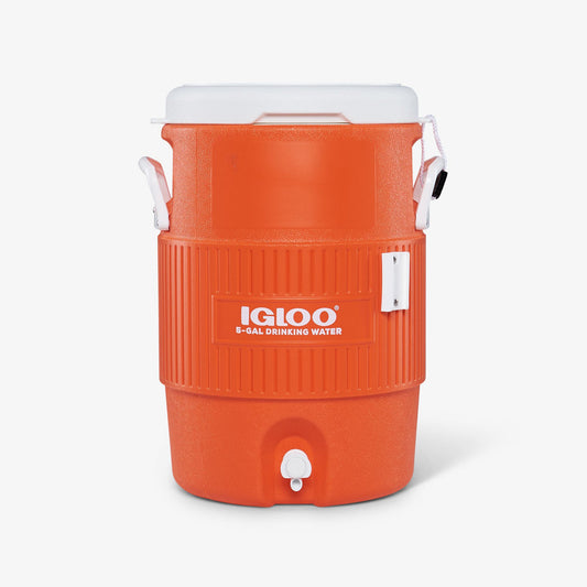 5 Gallon Seat Top Water Jug Without Cup Dispenser in Orange