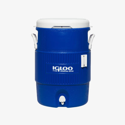 5 Gallon Seat Top Water Jug With Cup Dispenser-Majestic Blue