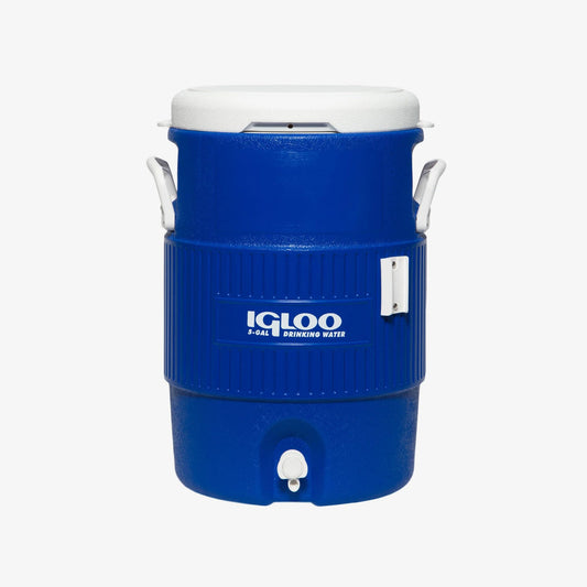 5 Gallon Seat Top Water Jug With Cup Dispenser-Majestic Blue