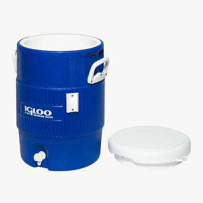 5 Gallon Seat Top Water Jug With Cup Dispenser-Majestic Blue