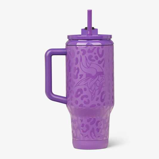 NFL 32 Oz Leopard Flip ‘n’ Sip Travel Mug