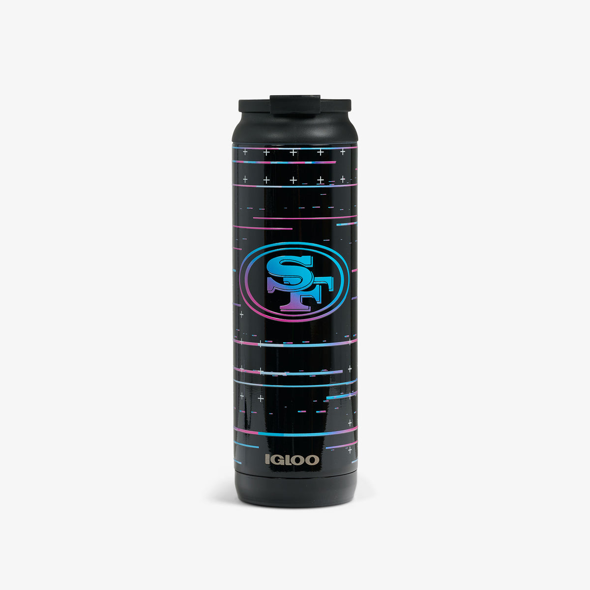 NFL Neon San Francisco 49ers 20 Oz Flip ‘n’ Sip Tumbler